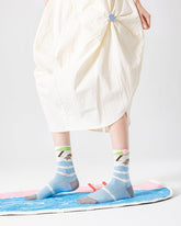 Gift Box Set Women Crew Socks Cotton Cute Thin Breathable Seamless
